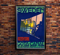 Sweden - Got a Canal - Vintage Travel Poster