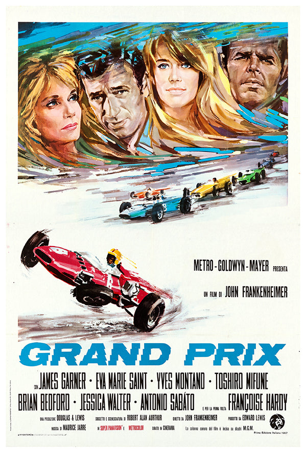 Grand Prix - James Gardner - italian -1967 - Vintage Racing Poster