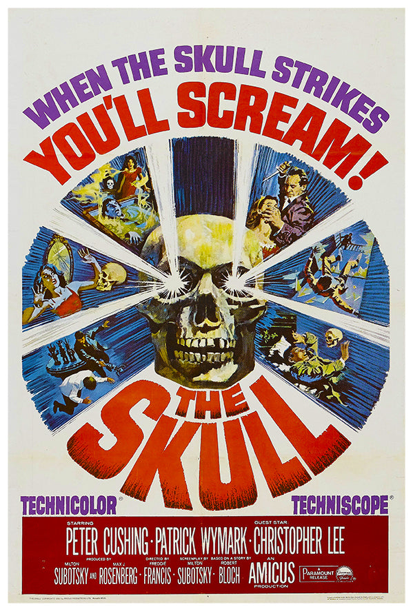 The Skull  1965 - Vintage Movie Poster