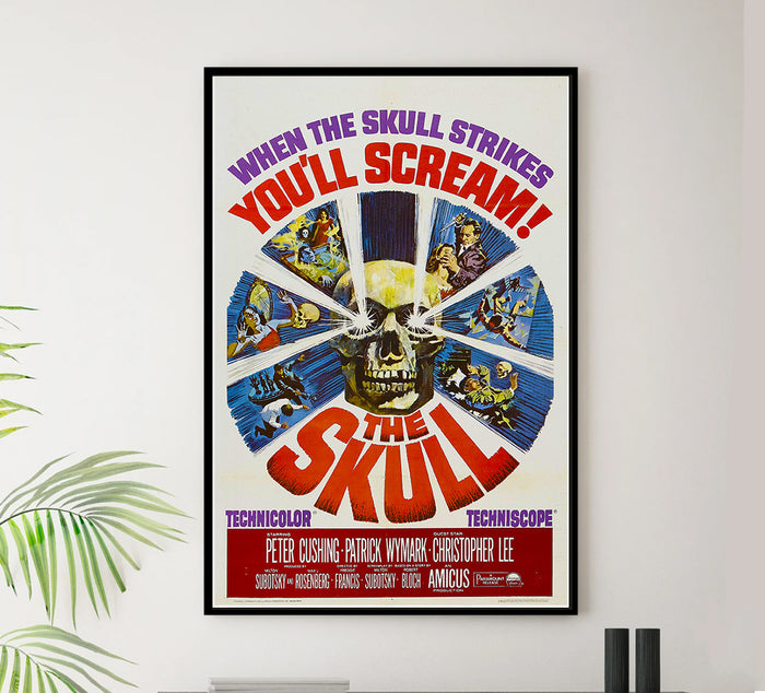The Skull  1965 - Vintage Movie Poster