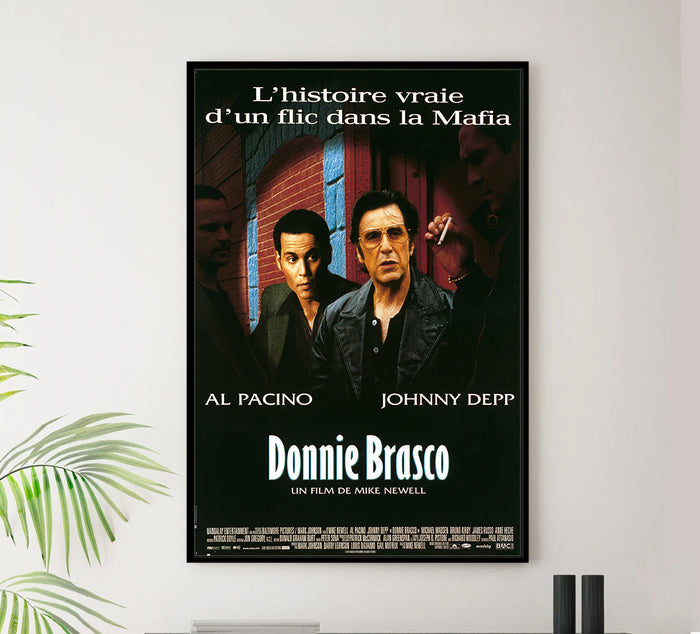 Donnie Brasco 1997 - Al Pacino - France - Classic Movie Poster