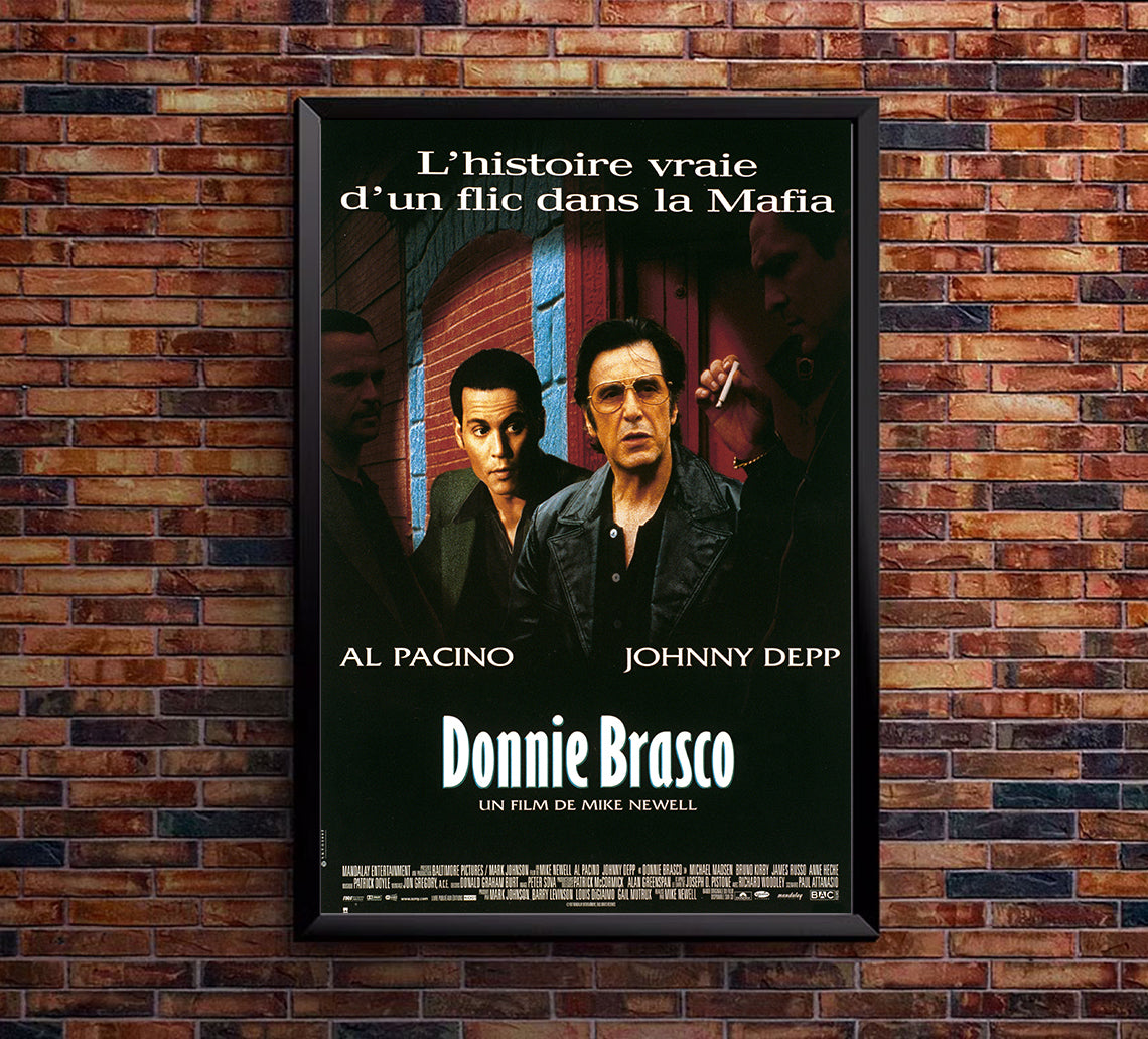 Donnie Brasco 1997 - Al Pacino - France - Classic Movie Poster