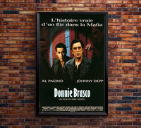 Donnie Brasco 1997 - Al Pacino - France - Classic Movie Poster