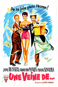 Double Dynamite 1951 - French - Vintage Classic Movie Poster