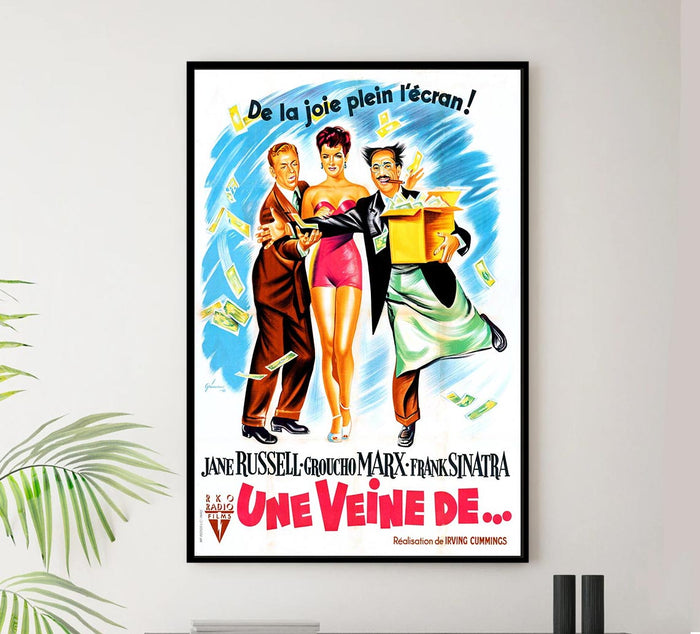 Double Dynamite 1951 - French - Vintage Classic Movie Poster