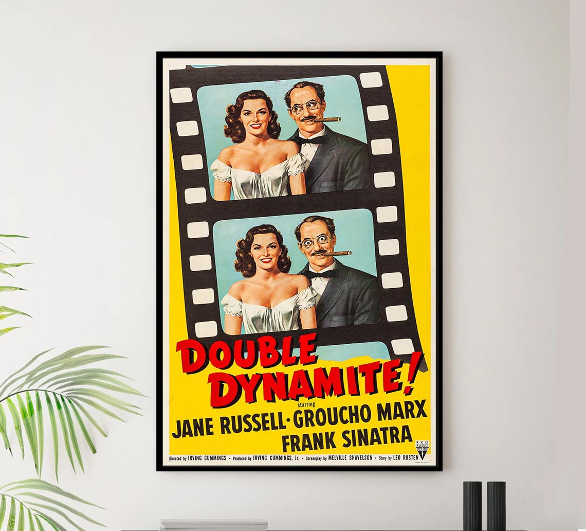 Double Dynamite 1951 - Vintage Classic Movie Poster