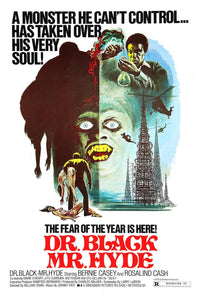 Dr. Black, Mr. Hyde 1976 - Vintage Horror Classic Movie Poster