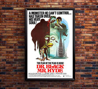 Dr. Black, Mr. Hyde 1976 - Vintage Horror Classic Movie Poster
