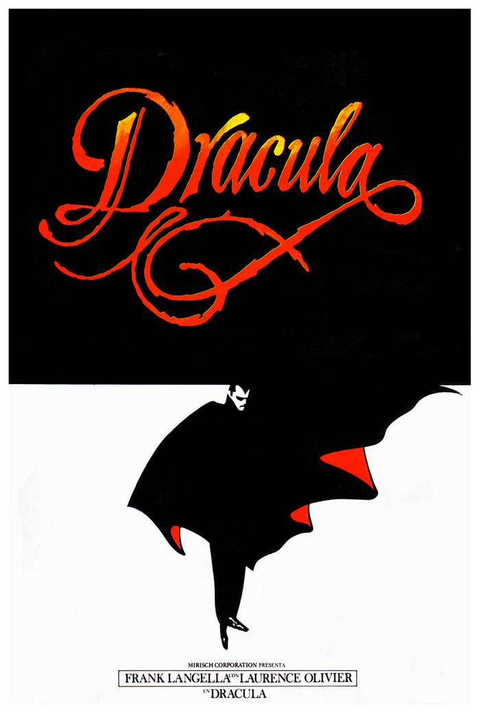 Dracula 1979 - Laurence Olivier - Spain - Classic Movie Poster