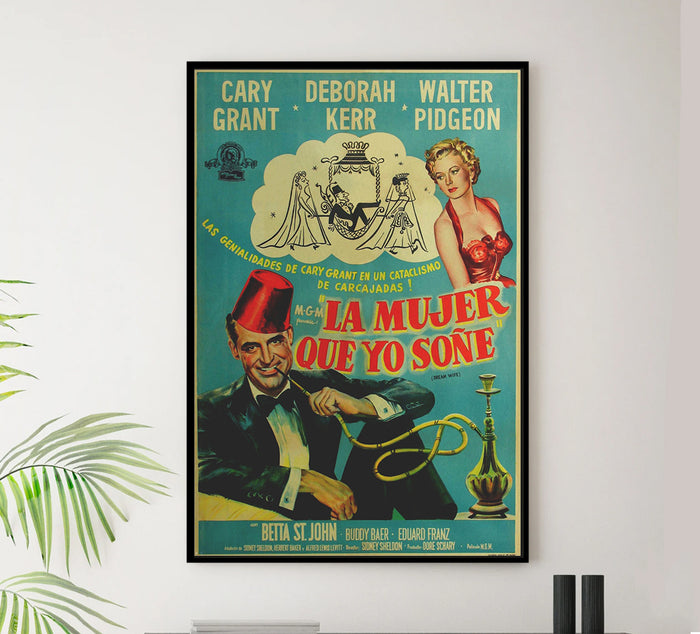 Dream Wife 1953 - Cary Grant - Argentina - Classic Movie Poster