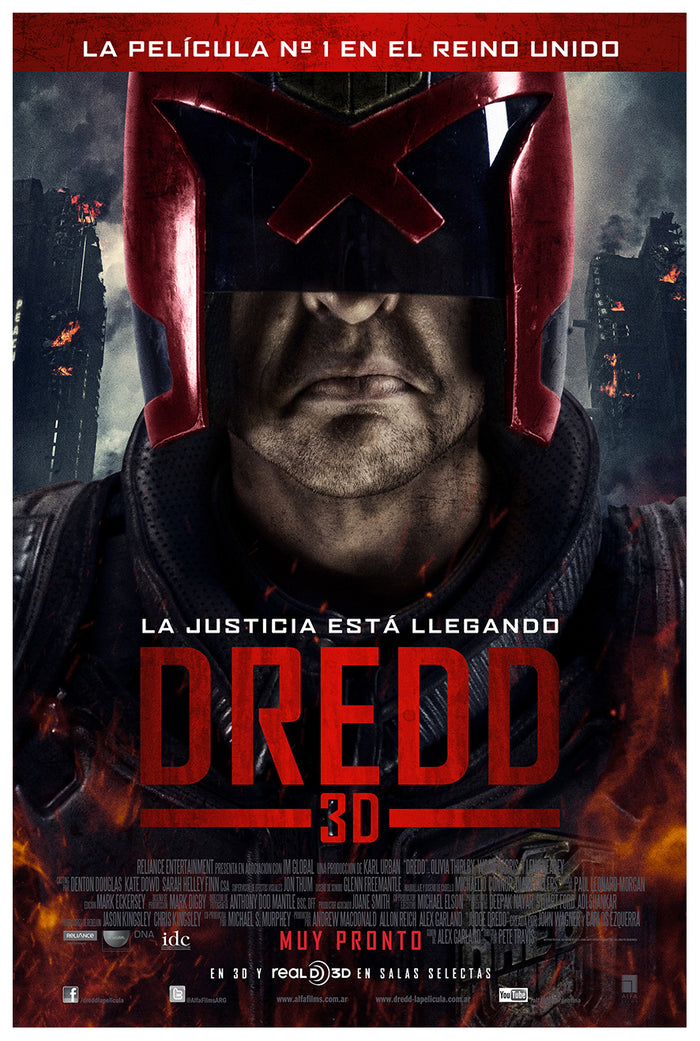 Dredd 2012 - Spanish - Classic Movie Poster