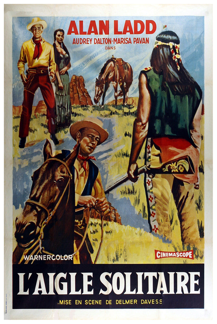 Drum Beat 1954 - France - Classic Movie Poster