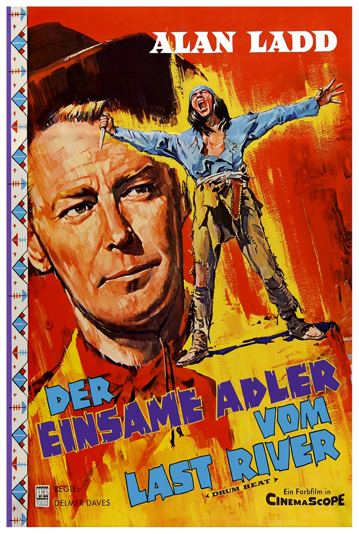 Drum Beat 1954 - Germany - Classic Movie Poster