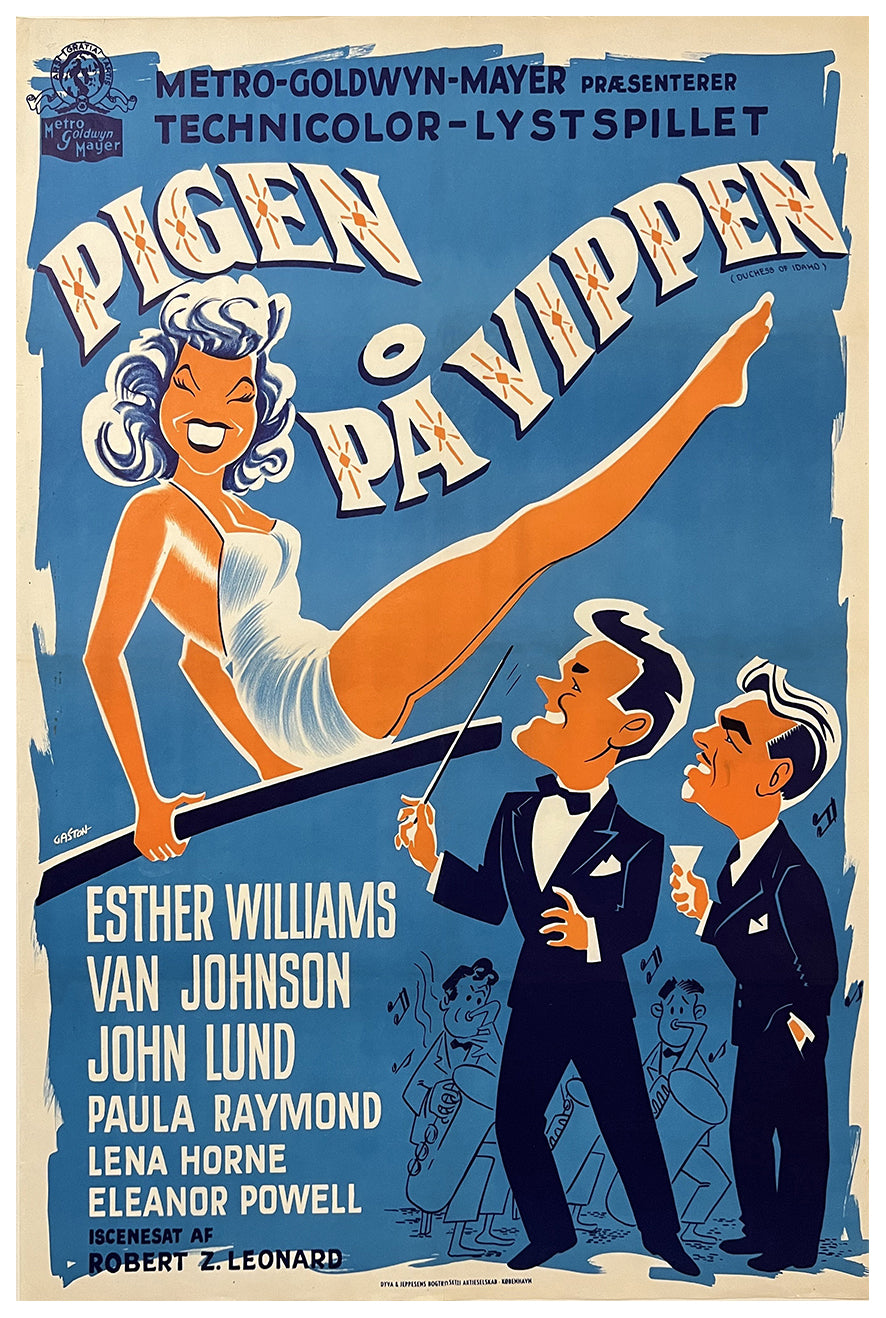 Duchess of Idaho 1950 - Esther Williams - Denmark - Classic Movie Poster