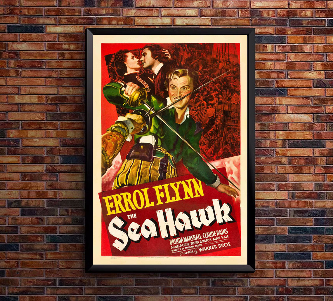 The Sea Hawk - Errol Flynn - Movie Poster