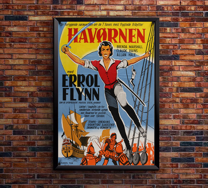 The Sea Hawk - Errol Flynn - Dutch  - French - Movie Poster