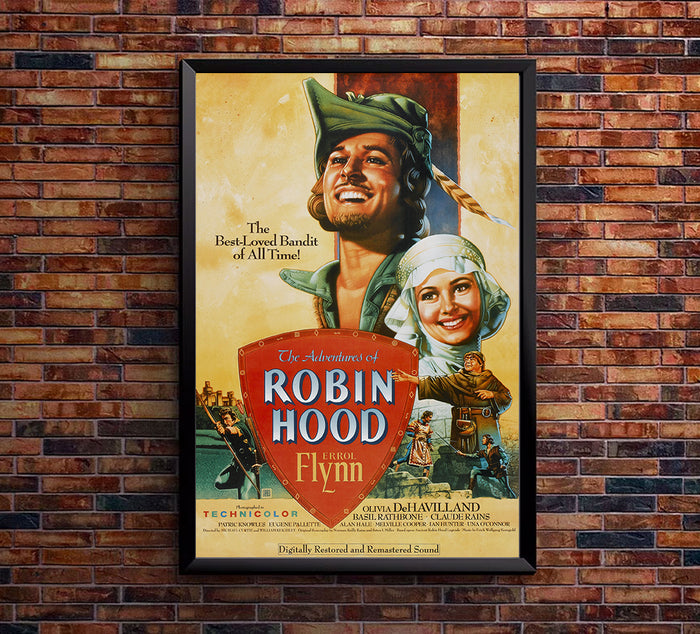 The Adventures of Robin Hood -Errol Flynn -1938 - Movie Poster