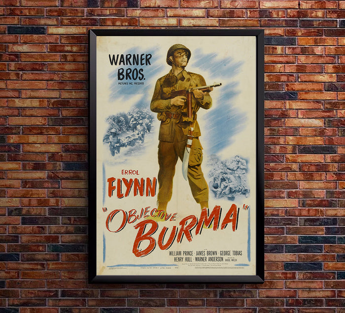 Objective Burma -Errol Flynn - Movie Poster