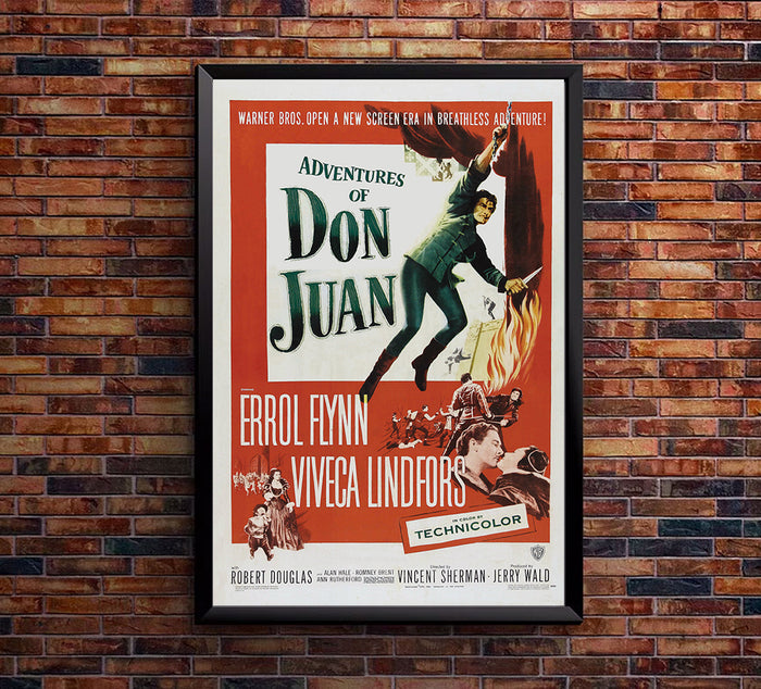 Adventures of Don Juan - Errol Flynn - Movie Poster