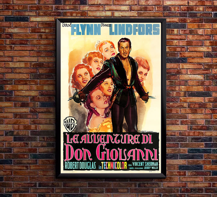 Adventures of Don Juan - Errol Flynn - Italian - Movie Poster