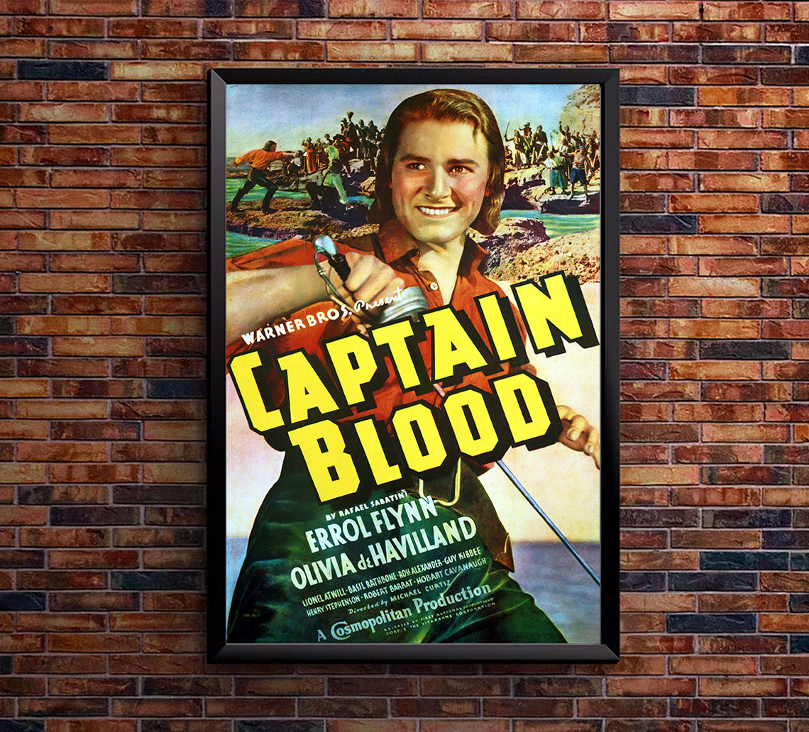 Captain Blood - Errol Flynn - Movie Poster