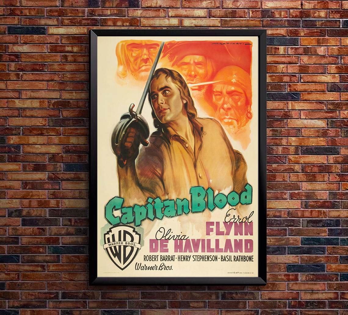 Captain Blood - Errol Flynn - French - Movie Poster