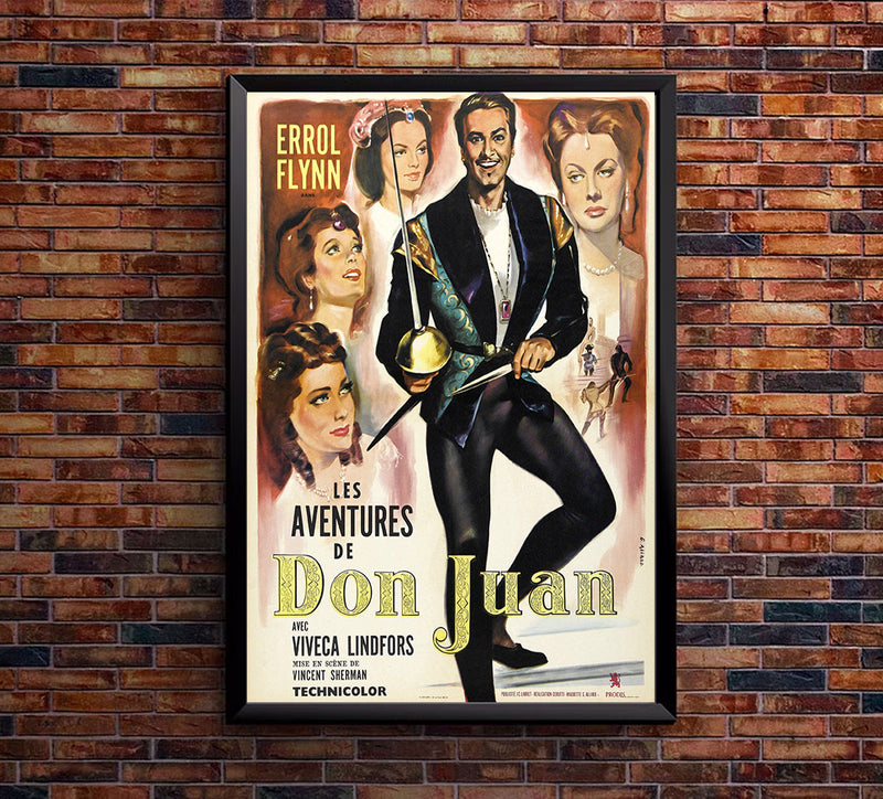 Adventures of Don Juan - Errol Flynn - French - Movie Poster