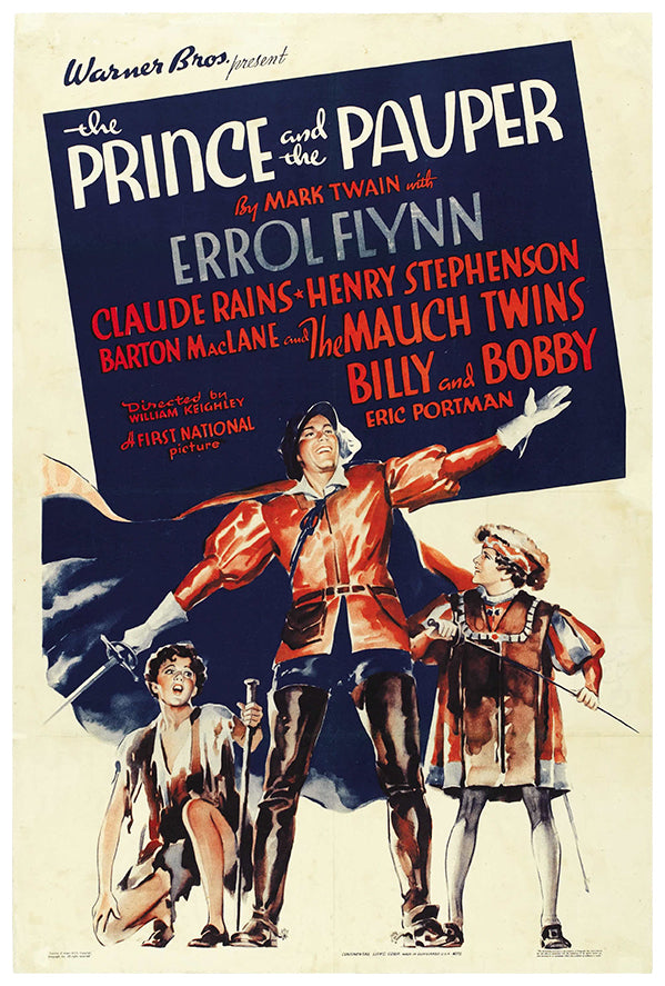 The Prince and the Pauper - Errol Flynn - Italian - Movie Poster