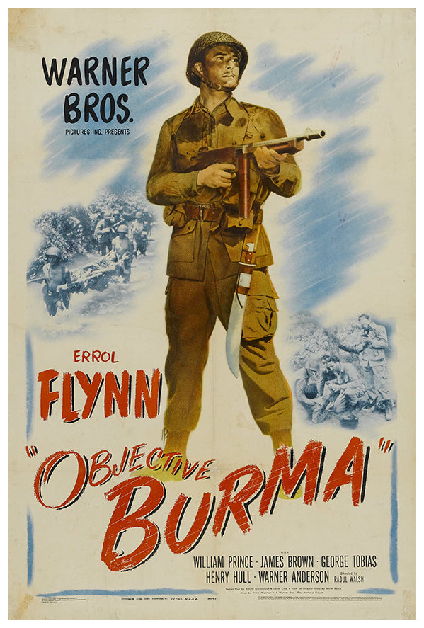 Objective Burma -Errol Flynn - Movie Poster