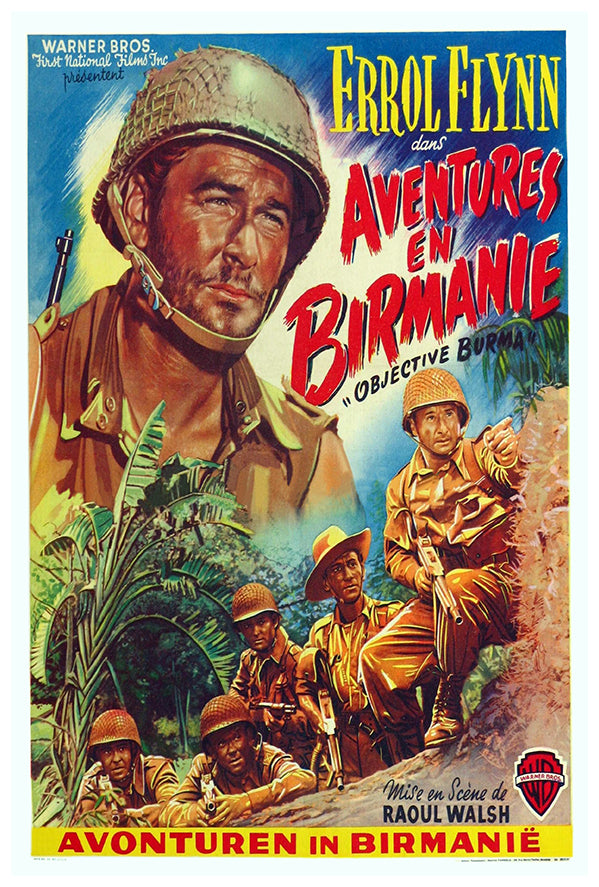 Objective Burma -Errol Flynn - Spanish - Movie Poste