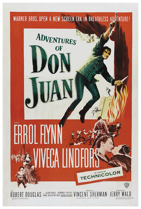 Adventures of Don Juan - Errol Flynn - Movie Poster