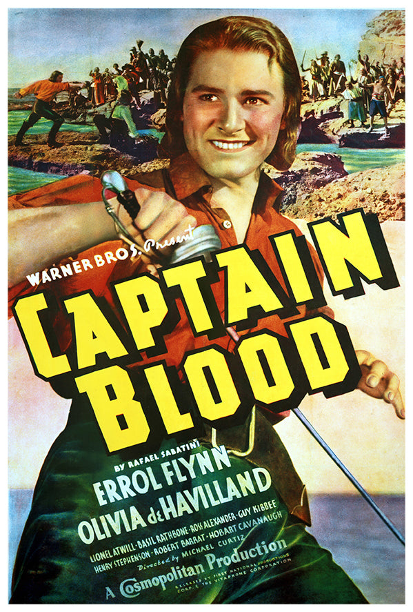 Captain Blood - Errol Flynn - Movie Poster