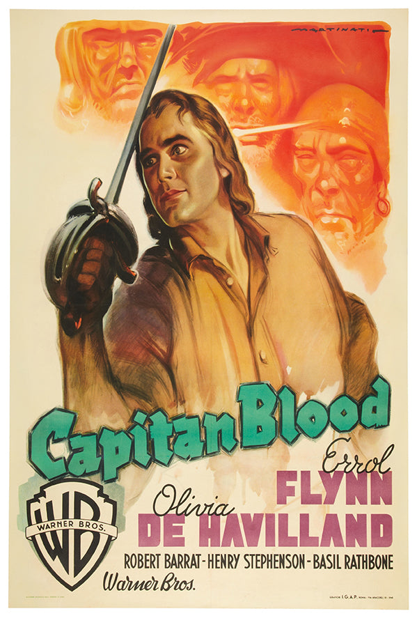 Captain Blood - Errol Flynn - French - Movie Poster