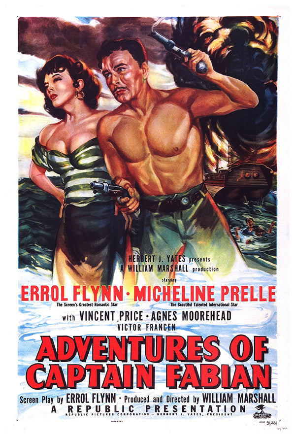 Adventures of Captain Fabian - Errol Flynn 1 - Movie Poster