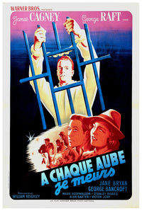 Each Dawn I Die 1939 - James Cagney - France 2 - Classic Movie Poster