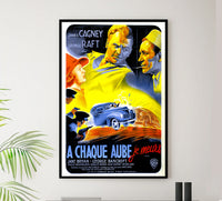 Each Dawn I Die 1939 - James Cagney - France - Classic Movie Poster