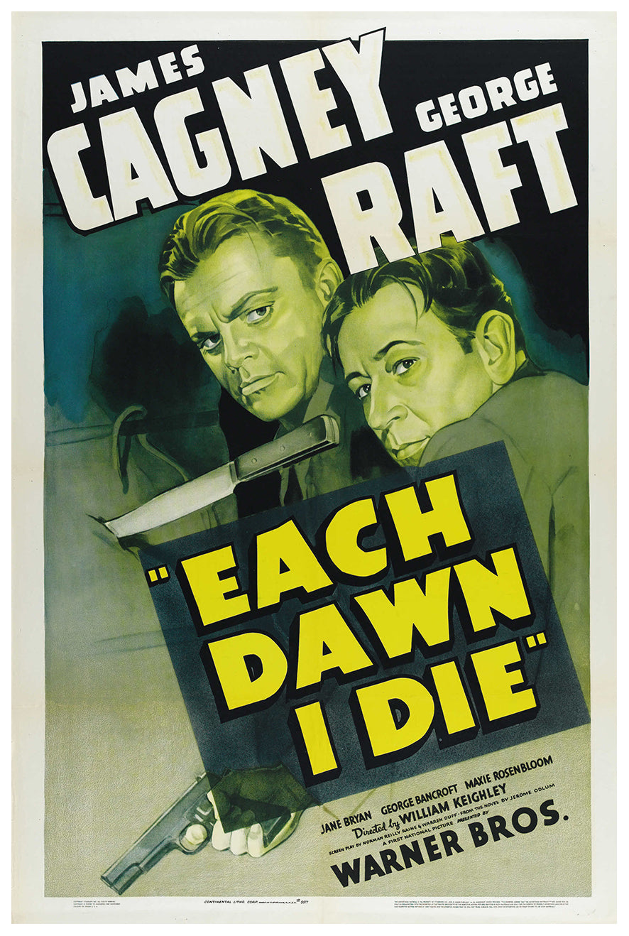 Each Dawn I Die 1939 - James Cagney - US - Classic Movie Poster
