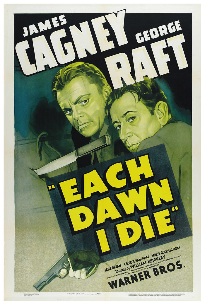 Each Dawn I Die 1939 - James Cagney - US - Classic Movie Poster