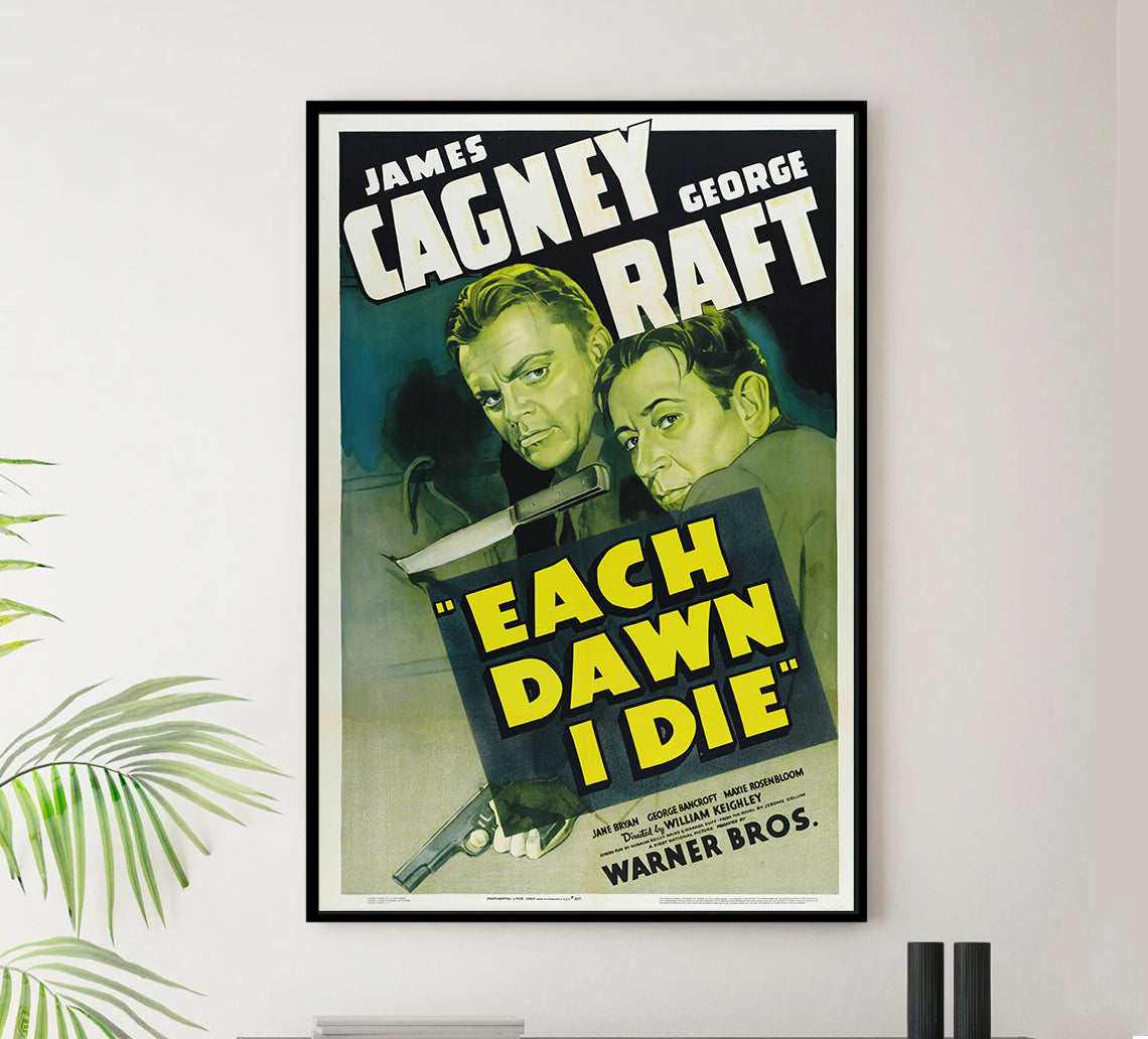 Each Dawn I Die 1939 - James Cagney - US - Classic Movie Poster