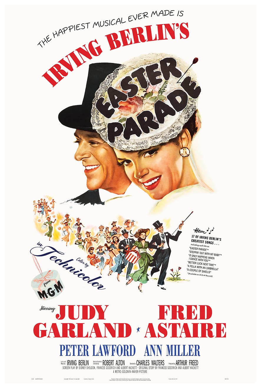 Easter Parade - Judy Garland - Vintage Movie Poster