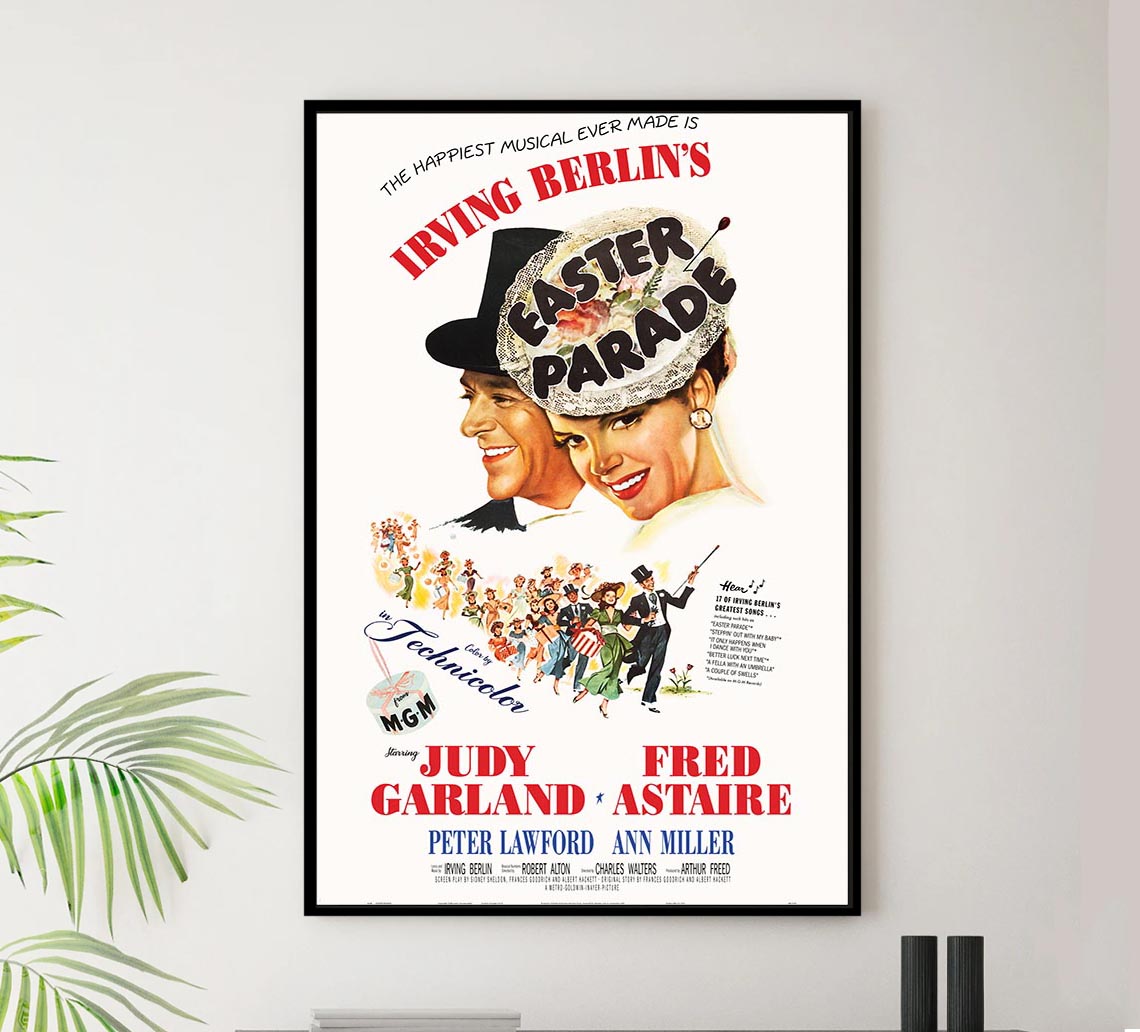 Easter Parade - Judy Garland - Vintage Movie Poster