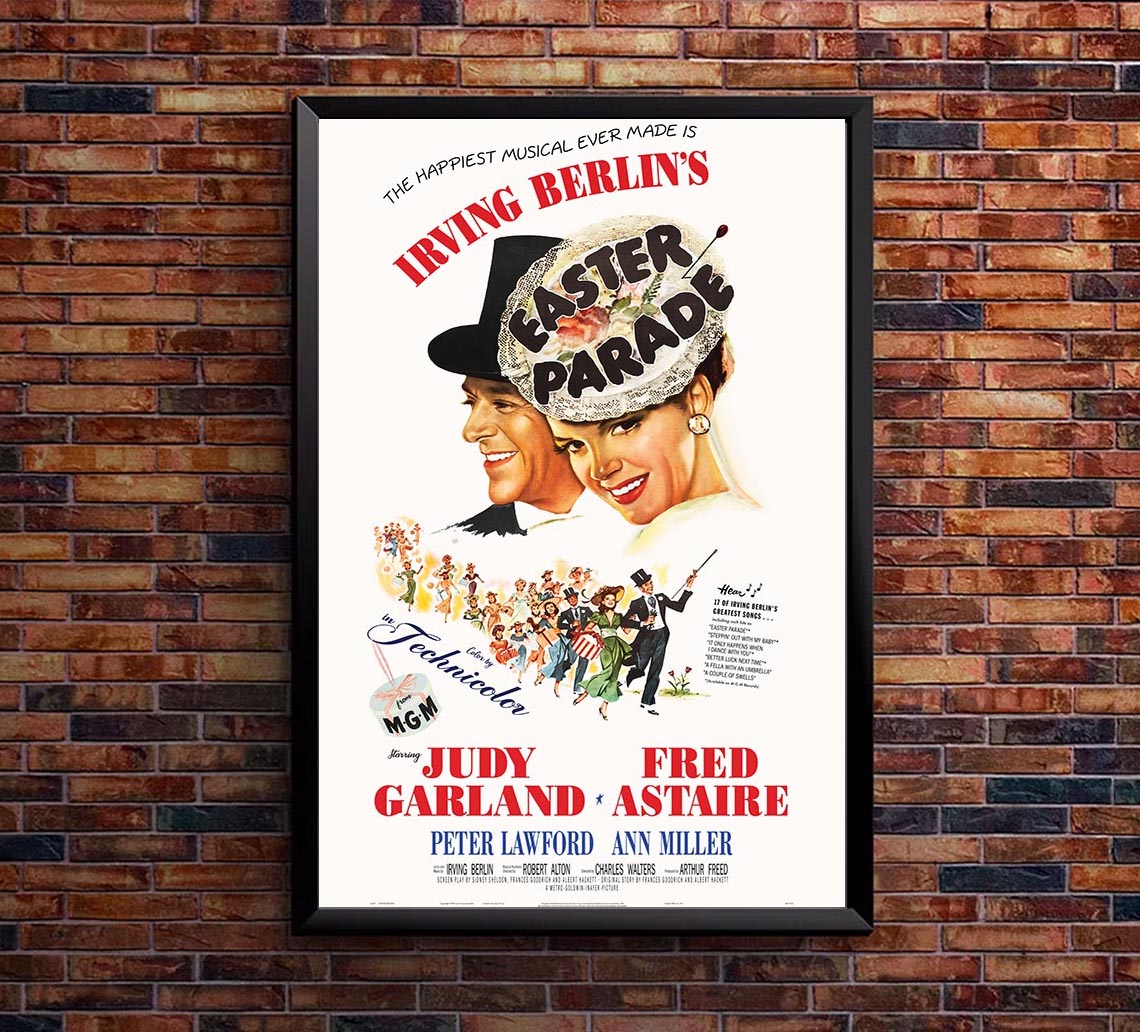 Easter Parade - Judy Garland - Vintage Movie Poster