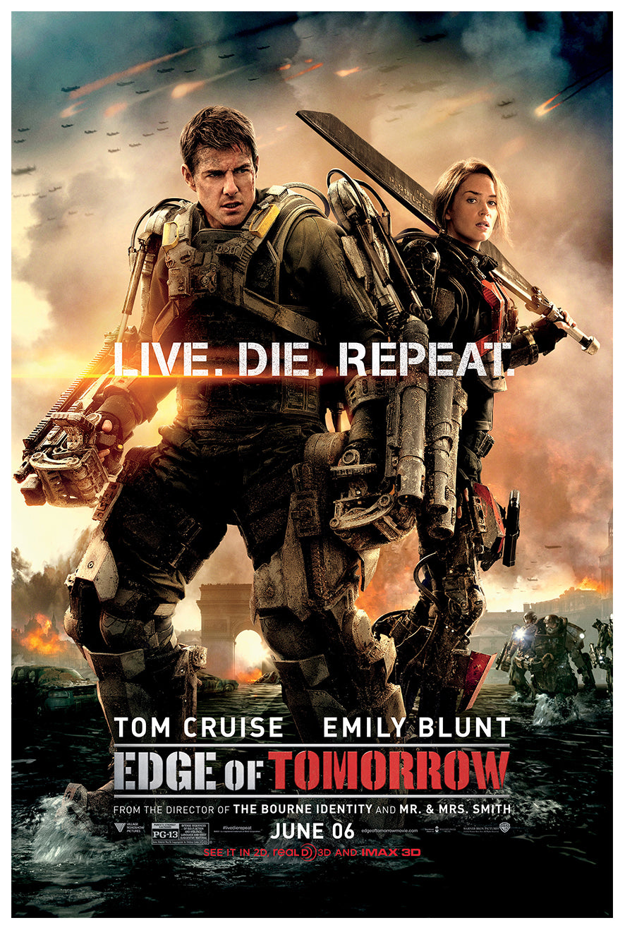 Edge of Tomorrow 2014 - v1 - Classic Movie Poster