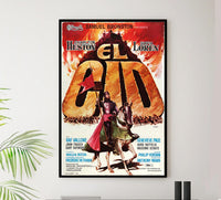 El Cid 1961 v1 - Charlton Heston - Vintage Classic Movie Poster