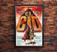 El Cid 1961 v1 - Charlton Heston - Vintage Classic Movie Poster