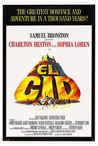 El Cid 1961 v2 - Charlton Heston - Vintage Classic Movie Poster