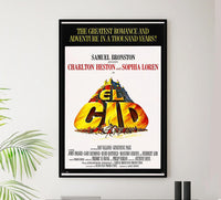 El Cid 1961 v2 - Charlton Heston - Vintage Classic Movie Poster