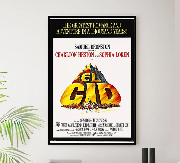 El Cid 1961 v2 - Charlton Heston - Vintage Classic Movie Poster