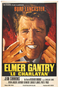 Elmer Gantry 1960 - Burt Lancaster - France - Classic Movie Poster