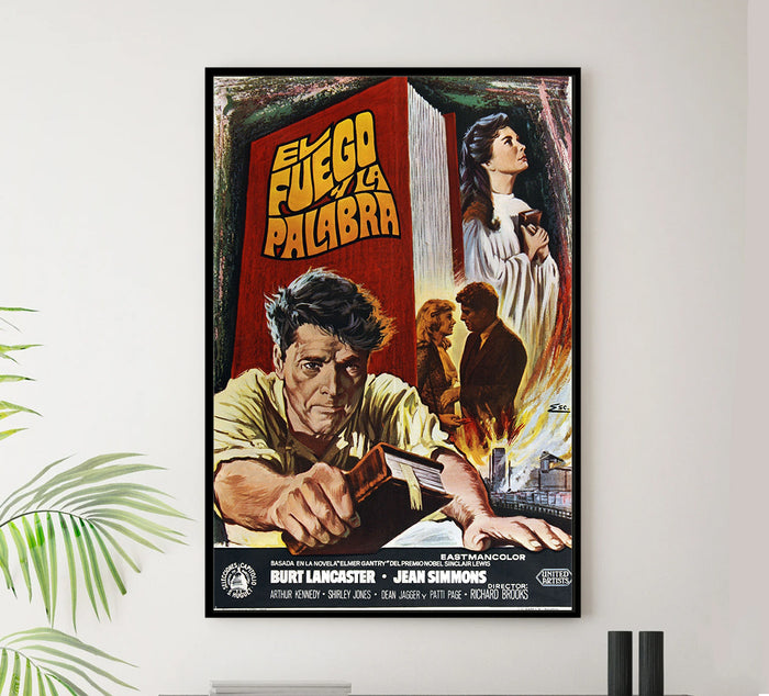 Elmer Gantry 1960 - Burt Lancaster - Spain - Classic Movie Poster